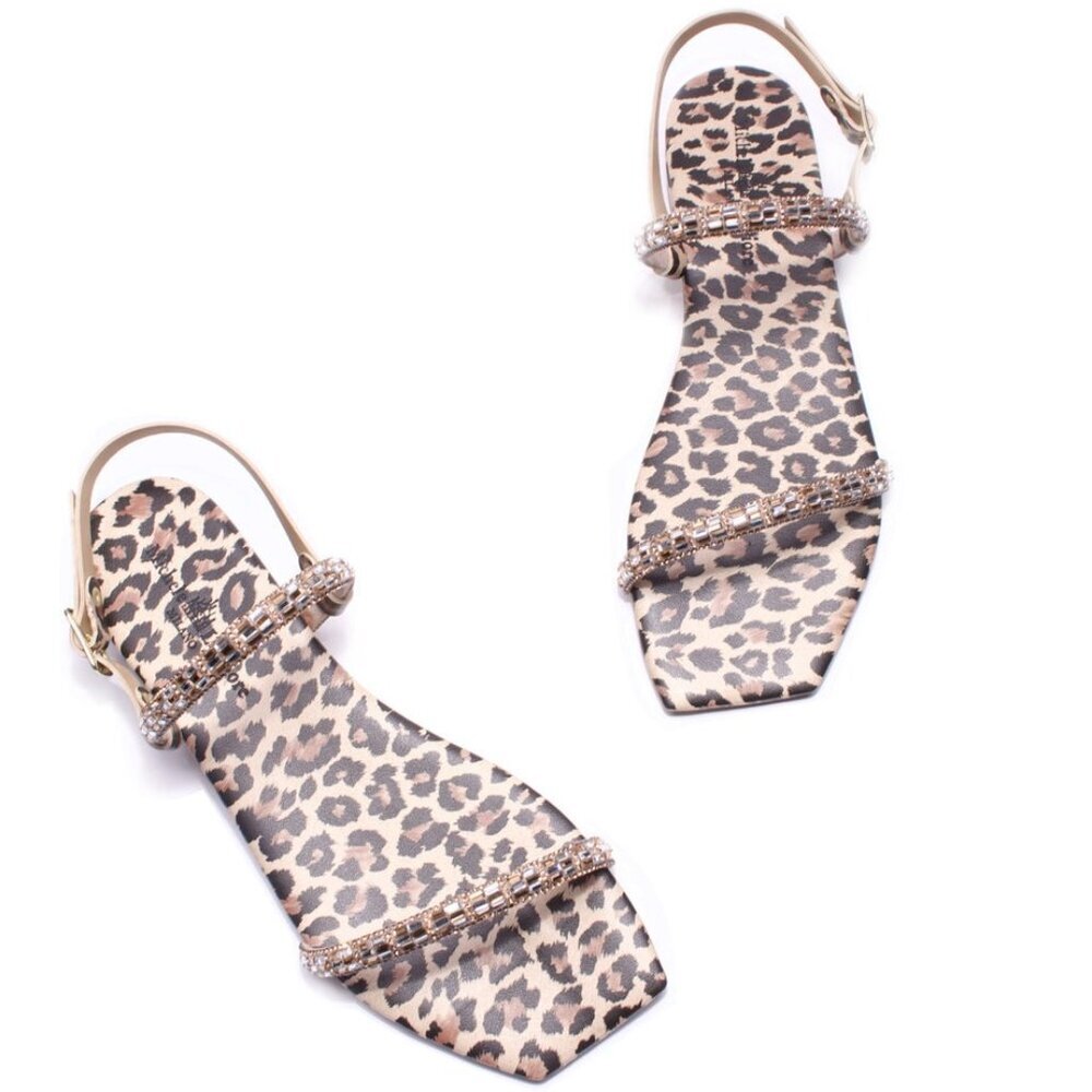 NEW MICHELE LOPRIORE Cheeta Angela Sandal Womens 6-6.5